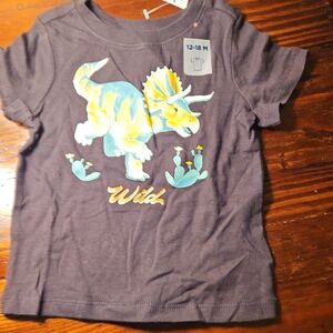 Old Navy Kids T-Shirt with Dinosaur Graphic - Gray